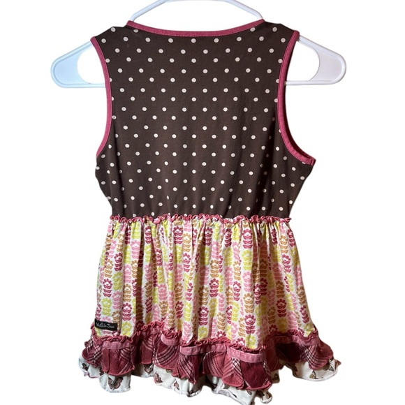 Matilda Jane Full Bloom Mixed Print Heart to Heart Top Girls Size 12 - Picture 4 of 6